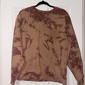 Katin Brown Tie-Dye Crewneck Sweatshirt